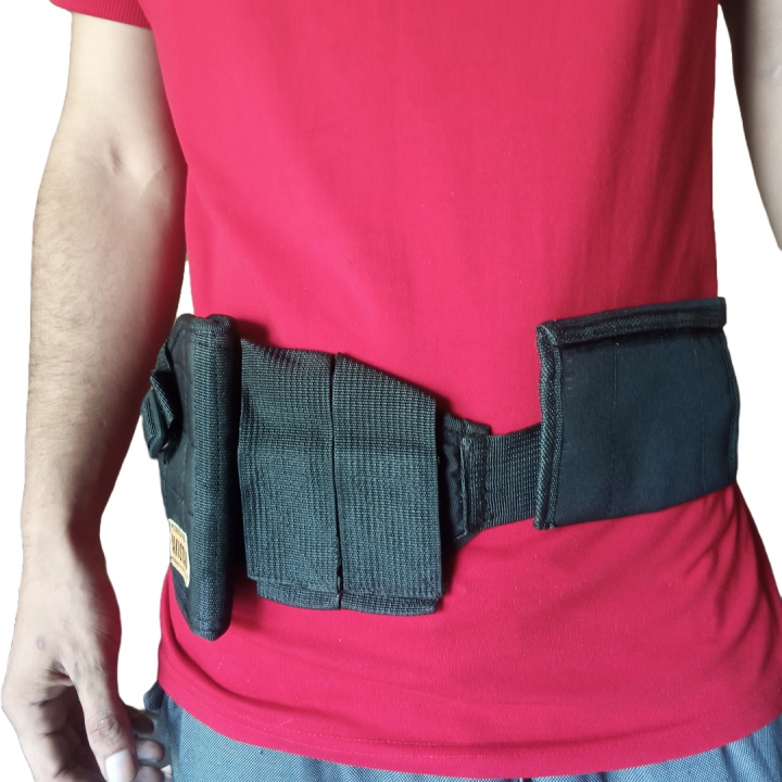 Tactical Gun Cover Holster for 9mm and 30 Bore with  Pouch, Double Magazine Pouch, and Extra Bullet Spaces - Adjustable and Durable