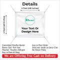Customized Panaflex PVC Banner Print With Your Design Size 4x4 Feet. 