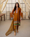 Sunaina Textile Unstitched 3 Piece Suit Fabric: Malai Lawn for Women and Girls - Collection: VOL38 - Designcode:3502. 