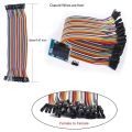 NANLIY-I2C OLED Display 0.96 Inch IIC Serial LCD LED Module SSD1306 128 64 for Arduino with 40 Pcs Dupont Wire. 