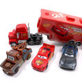 Poppies Muoe Disney Pixar Cars 3 Lightning McQueen 95 Racing Series 1:55 Diecast Metal Alloy Vehicle Container Truck Boy Kid Collection Toys. 