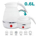 Fast Water Boiling 600 ml Portable Kettle - Compact Travel Kettle for Quick Boiling - Collapsible Foldable Electric Kettle - Silicone Travel Kettle for Hot Drinks and Instant Soups - Lightweight Sports Bottle Design - Efficient and Convenient for Home, Of. 