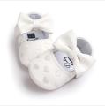 New Cute Toddler Baby Boy Girl Soft PU Leather Bownot Ballet Shoes 0-18 Months. 