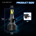 NOVSIGHT Mini Car H4 LED Lights LED Headlight Bulbs With Reaching 10000LM And 360° Degree Illumination. 