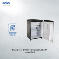 Haier mini fridge 66 Liters 2.3CF HR-66B Single door Refrigerator - Black. 