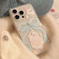 Olige  Case  For iPhone 11 12 13 14 15 Pro Max Girl Heart INS Bow Cat Pop Fairy Style Full Package Anti Drop phone case back cover. 