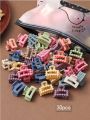 Wholesale Plastic Hair Claw Clips Set - Candy Color Matte Finish Hair Catcher Clips | Trendy & Durable Medium Semicircle Hair Claws for Women, Girls & Ladies | Fashionable Hair Accessories in Various Shapes. 