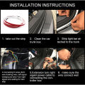 Car Rear Trunk Tail Light 120cm Colorful Dynamic Reverse Warning LED Strip 12v Additional Brake Follow Turn Signal Lamp. 