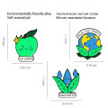 Save the Earth Enamel Protect Environment Brooches Bag Clothes Lapel Pin Badge. 