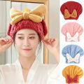 Women Hair Drying Hat Quick-dry Microfiber Hair Towel Cap Hat Bath Hat Solid Towel Cap Super Absorption Turban Hair Dry Cap. 
