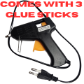 Hot Melt Glue Gun 20W - Fast Heating DIY Craft & Repair Tool Kit - Includes 3 Free Glue Sticks (Option for 6 Sticks) - Home Arts & Crafts Adhesive Gun. 