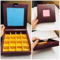 Gift Box (8x8x1.5 inches) with customized logo print and inside message (1Box). 