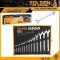 Tolsen 14 PCS Combination Spanner Set. 