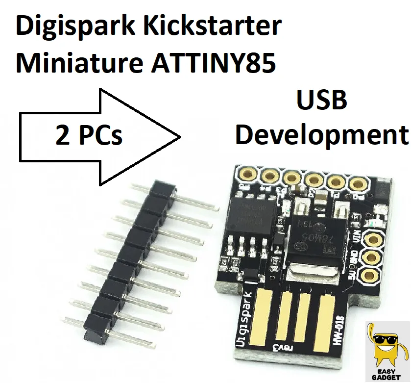 Digispark Attiny85 USB Development Board - Arduino Compatible Microcontroller