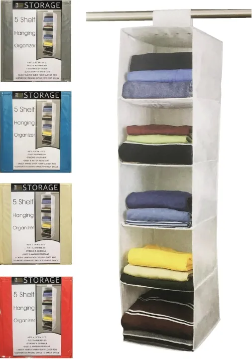 hanging%20organizer,%20cabinet%20organizer,%20hanging%20shelf,%20hanging%20storage,%20foldable%20and%20space%20saving,%20metal%20hooks%20and%20bamboo%20inserts,%20linen-like%20texture%205%20shelve%20-%20Image%202