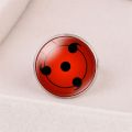 [ New ] Anime Peripheral Accessories   Naruto Open Gemstone Ring   Nine Magatama Cycle   Sharingan   Adjustable. 