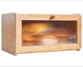Large bread box bread basket wooden box storage boxes kitchen counter organizer wooden storage box bread storage. roll top breadbox. bread boxes for kitchen countertop. Bamboo wooden boxes. 