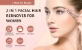 2 in 1 Rechargeable Painless Portable USB Epilator Hair Remover Nose Beard Eyebrow Trimmer Female Shave. 