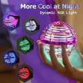ATHLERIA Pink Flying Orb Ball,Cool Gadgets Light Up Fidget Spinner Glow in The Dark,Hand Operated Drones for Kids,Easter Basket Stuff,Christmas Birthday Gift Ideas Toys for Teen Girls Age 6 7 8 9 10+. 