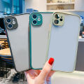 Hontinga for Realme 5 Pro Cover Simple Solid Color Case Edge Frosted Transparent Phone Cover. 