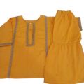 customized yellow mayon dress for baby girls .beautifull shirt and gharara.. 