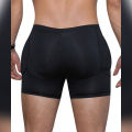Men Plus Size Butt Lifting Slim Shapewear Compression Trunk Boxer Front Opening Pad Underwear. 