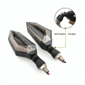 Full Plastic Covering with Flexible Rubber grips Indicators/ blinker with DRL Lights for All Motorcycles & Bikes – Best LED Signal Lights & Turn Indicators specially For bikes 70cc,125cc. 
