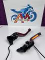LED Sequential Turn‑Signal Motorcycle Levers, CNC Aluminum, Brake & Clutch[for 125]. 