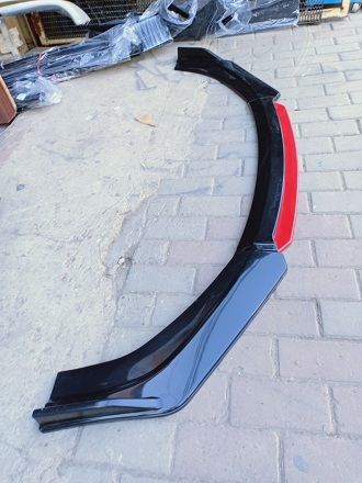 Universal%20Front%20Bumper%20Red%20Lip%20Splitter%20Black%20(04%20Pcs)%20-%20Image%204