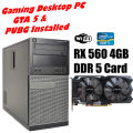 9010 Tower Gaming PC Core i7  8GB RAM 1TB Hard RX 560 4GB DDR5 Graphics Card Keyboard-Mouse- GTA 5 & PUBG Games Installed. 