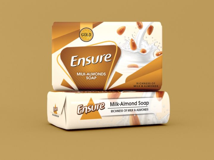 Insure beauty soap Milk-Almonds soap pack of 6 . beauty soap .soap bar