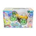 Remote Control SpongeBob 360 Degrees Rotating Front Axle Spinning Wheels Stunt Car with Colourful 3D Lights & Music. 