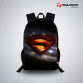 Traverse  Superman theme Digitally Printed Backpack for boys & girls. Large bag with dual compartments Bags hand bag for girls bags for girls. 