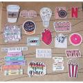 Aesthetic Art Stickers -for mobile back, Laptop, dairy and for decorating your stuff and making them look more attractive. 