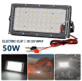 12v DC LED Flood Light 50Watt for Solar and Battery Operated Spotlight Floodlight Outdoor Garden LED Light. 