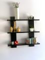 Elegant Wall-Mounted Bookshelf with 3-Tier Design, New, Matte Finish for Living Room Decor. 