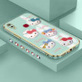 Vivo Y11 2019/Y12i/1906 Cute Cartoon Hello Kitty For Girls Square Edge Pattern Casing Plated Phone Shell Luxury Plating Soft Phone Case. 