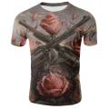 new and interesting T-shirt men's summer 3D printing casual 3D T-shirt top 3D printing men and women T-shirt casual top. 