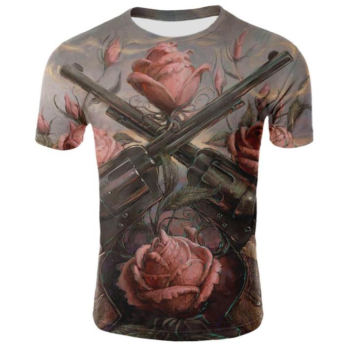 new and interesting T-shirt men's summer 3D printing casual 3D T-shirt top 3D printing men and women T-shirt casual top