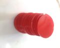 Plastic Counters: Red Color Gaming Tokens (Hard Colored Plastic Coins, For counting and mathematic , Tiddly Winks, Checkers, and Other Board Game Playing Pieces) | 100 Pieces. 