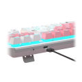 AULA F3087 Mechanical Gaming Keyboard | RGB Rainbow Backlight | Pink. 