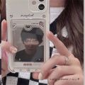 Korean INS Screenshot Card Bag Phone Case For iPhone 11 12 13 Pro XS Max X XR SE 7 8 Plus Photo Frame Soft Shockproof Back Cover. 