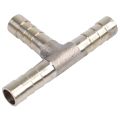 8mm T Shape Ar Gas Fuel Water Gasolne Hose Joner Ppe Connector. 