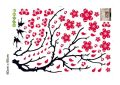 Blossom Birds Wall Sticker Mural  Wall Art Decal  DIY Pastoral Style Wall Decals for Living Room and Bedroom TV Background. 