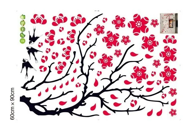 Blossom%20Birds%20Wall%20Sticker%20Mural%20%20Wall%20Art%20Decal%20%20DIY%20Pastoral%20Style%20Wall%20Decals%20for%20Living%20Room%20and%20Bedroom%20TV%20Background%20-%20Image%204
