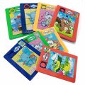 6 Pcs Set - Cartoon Animal Pattern Sliding Puzzle Toys For Kids Fun and Brain Game - Jigsaw Slide Puzzles - Slideways Puzzle Boys Girls Baby Toy. 