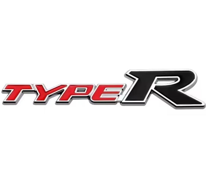 3D Metal TYPE R Car Sticker Emblem Badge – Universal Car Exterior ...