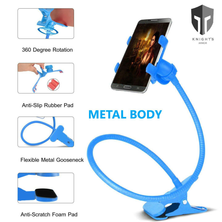 METAL%20Mobile%20Phone%20Holder%20Flexible%20360%20Rotating%20For%20For%20Bed,%20Desk,%20Table%20Almost%20All%20Smartphone%20-%20Image%202