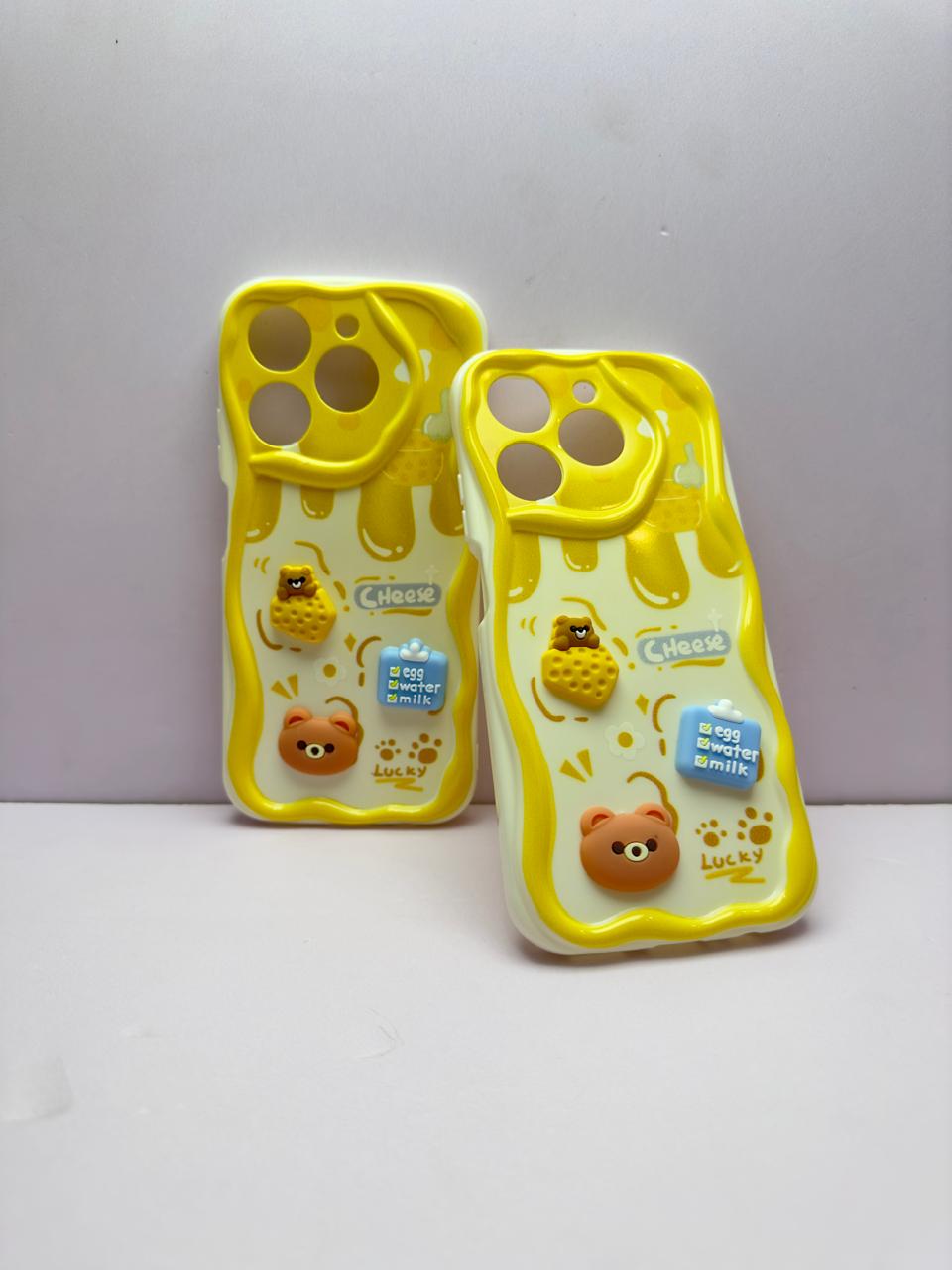 Lahore Mobile Case for Realme C61 Back Cover Colorful Wavy Phone Cases - Luxerey Back Cover - Creative Lovely 3D Doll -Girls Back Cover 3