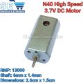 N40 High-Speed 3.7V DC Motor – 13,000 RPM Mini Motor for Toys, Helicopter & DIY Projects. 